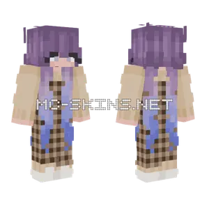Purple Jumpsuit Girl Minecraft skin