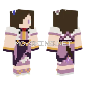 Purple Kimono Girl