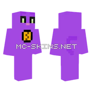 Purple Kitten Minecraft skin