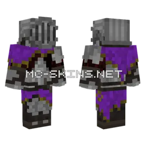 Purple Knight Minecraft skin