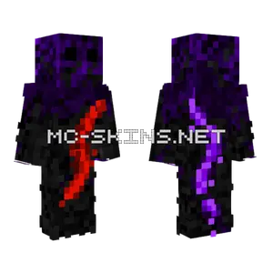 Purple Lava Monster Minecraft skin