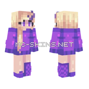 Purple Mage Girl Minecraft skin
