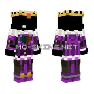 Purple Mage Robes Minecraft skin