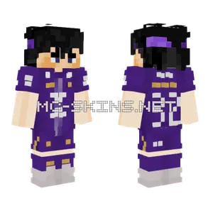 Purple Magician Outfit Minecraft skin