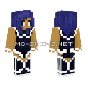 Purple Nebula Girl Minecraft skin