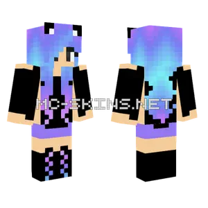 Purple Ombre Hair Girl