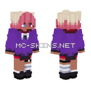 Purple Outfit Girl Minecraft skin