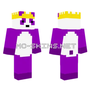 Purple Panda Minecraft skin