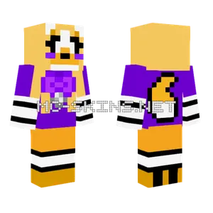 Purple Panda Hoodie Minecraft skin