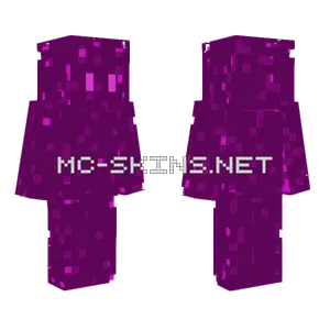 Purple Pixel Ghost Minecraft skin