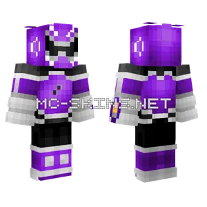 Purple Power Ranger Minecraft skin