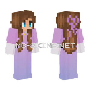 Purple Prom Dress Minecraft skin