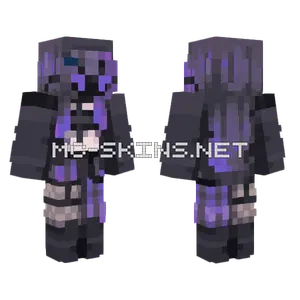 Purple Reaper Girl V2 Minecraft skin