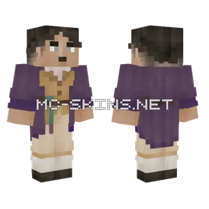 Purple Robed Girl Minecraft skin
