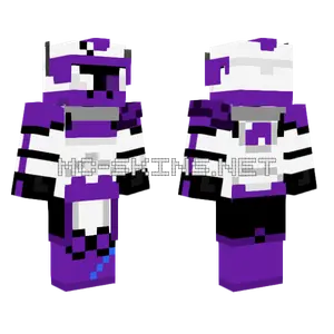 Purple Robot Suit Minecraft skin