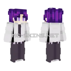 Purple School Boy Minecraft skin