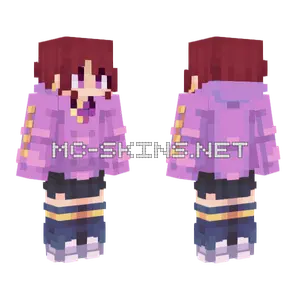 Purple School Uniform Girl