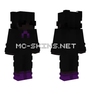Purple Shadow Boy Minecraft skin