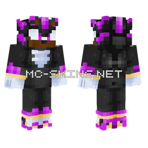 Purple Shadow The Hedgehog Minecraft skin