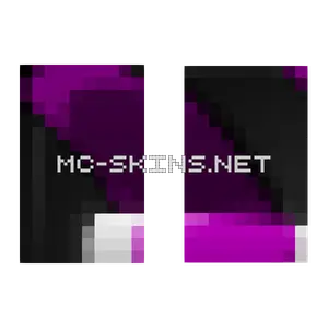 Purple Shoulder Bands cape, outside and lining