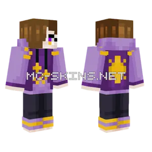 Purple Sparkle Outfit Minecraft skin