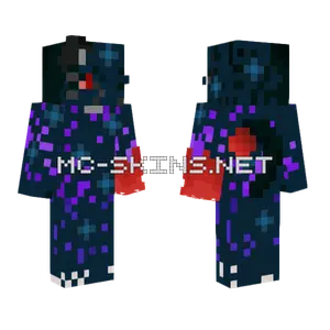 Purple Starry Night Minecraft skin