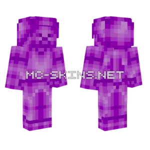 Purple Steve Redish Minecraft skin
