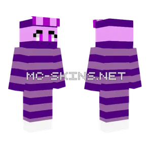 Purple Striped Outfit Minecraft skin