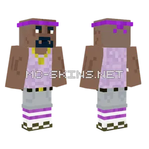Purple Thug Minecraft skin