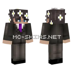Purple Tie Suit Minecraft skin