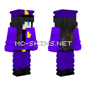 Purple Witch Hat Minecraft skin