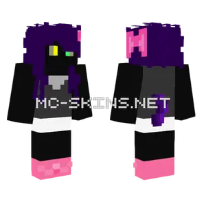 Purple Witch Hat Minecraft skin