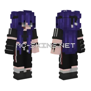 Purple Witch Hat Girl Minecraft skin
