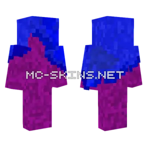 Purple With Blue Minecraft skin