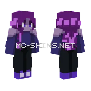Purpley Dark Rce Minecraft skin