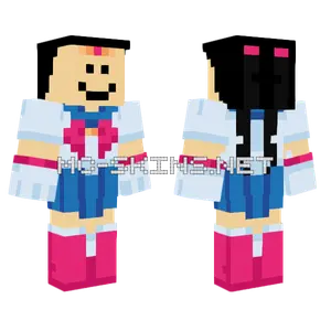 Quackity Sailor Moon Minecraft skin