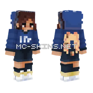 Quacky Blue Outfit Minecraft skin