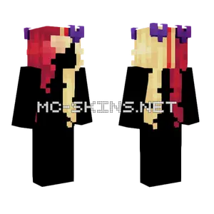 Queen Of Hearts Hair Base Minecraft skin