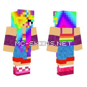 Queen Ultra Rainbow Dash Minecraft skin