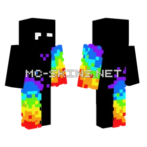R4inbe4u Rainbow Skin Minecraft skin