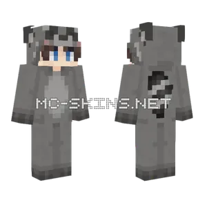 Raccoon Onesie Minecraft skin