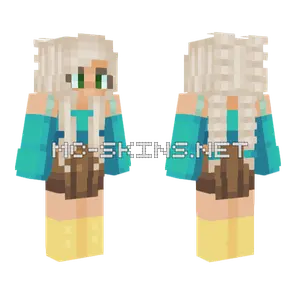 Rain Water Girl Minecraft skin