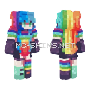 Rainbow Minecraft skin