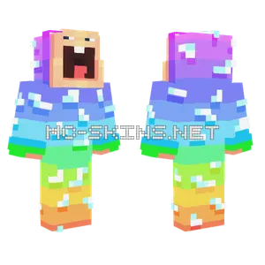 Rainbow Baby Minecraft skin