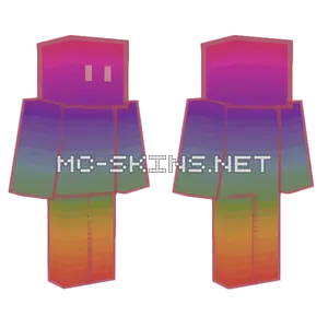 Rainbow Block Pattern Minecraft skin