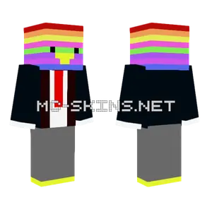 Rainbow Chicken Minecraft skin