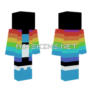 Rainbow Cloud Base Minecraft skin