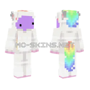 Rainbow Cloud Penguin Minecraft skin