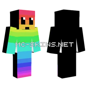 Rainbow Costume Minecraft skin