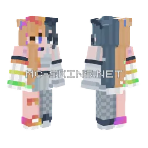 Rainbow Dark Cloud Minecraft skin